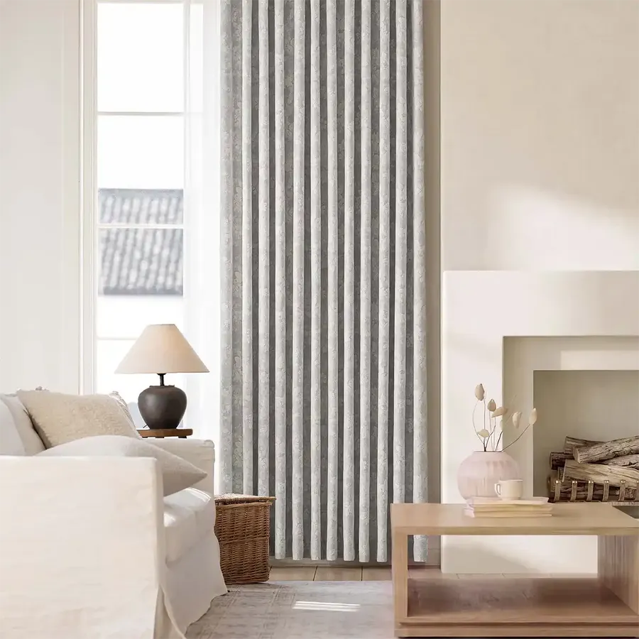 Apricotta Textured Chenille Blackout Curtains | Luxury Drapes | Lazzzy Deco