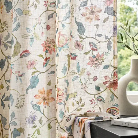 textured linen curtains