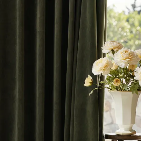 the details of Moonlit Dual-Sided Chenille Blackout Curtains
