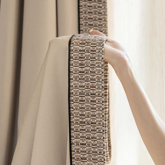 Siesta Linen-Cotton Textured Blackout Curtains