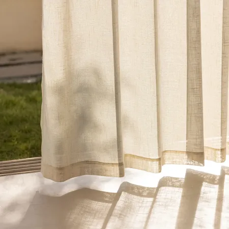 the details of Brezza Thick Linen Curtains