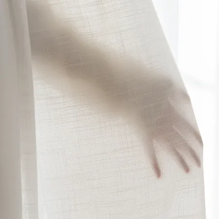 the details of Lumyn Casual-Weave Sheer Curtains