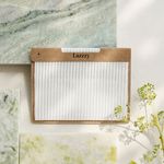 Ribloom Pinstripe Sheer Swatch - Fabric Sample | Lazzzy Deco