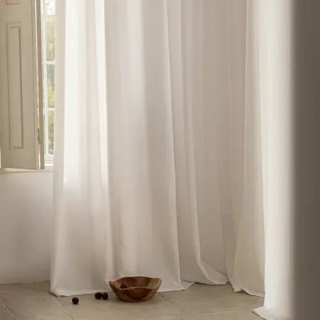 the details of Mistveil White Sheer Curtains - Airy Drapes