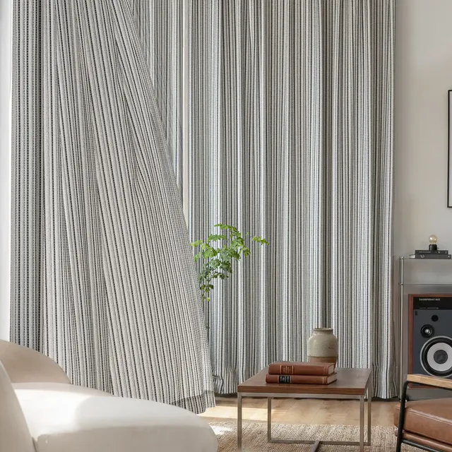 IsleThread Multi-Stripe Sheer Curtains