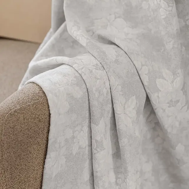 Apricotta Textured Chenille Blackout Curtain