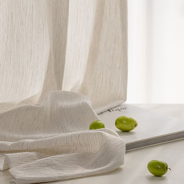 Windstroke Organic Linen Sheer Curtain