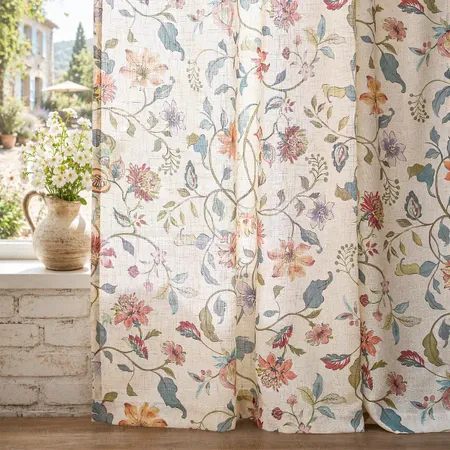 textured linen curtains