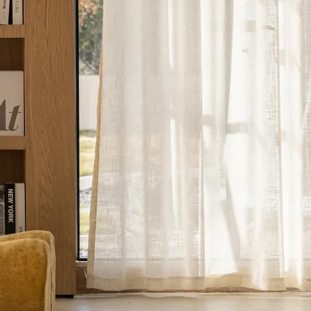 the details of Brezza Thick Linen Curtains