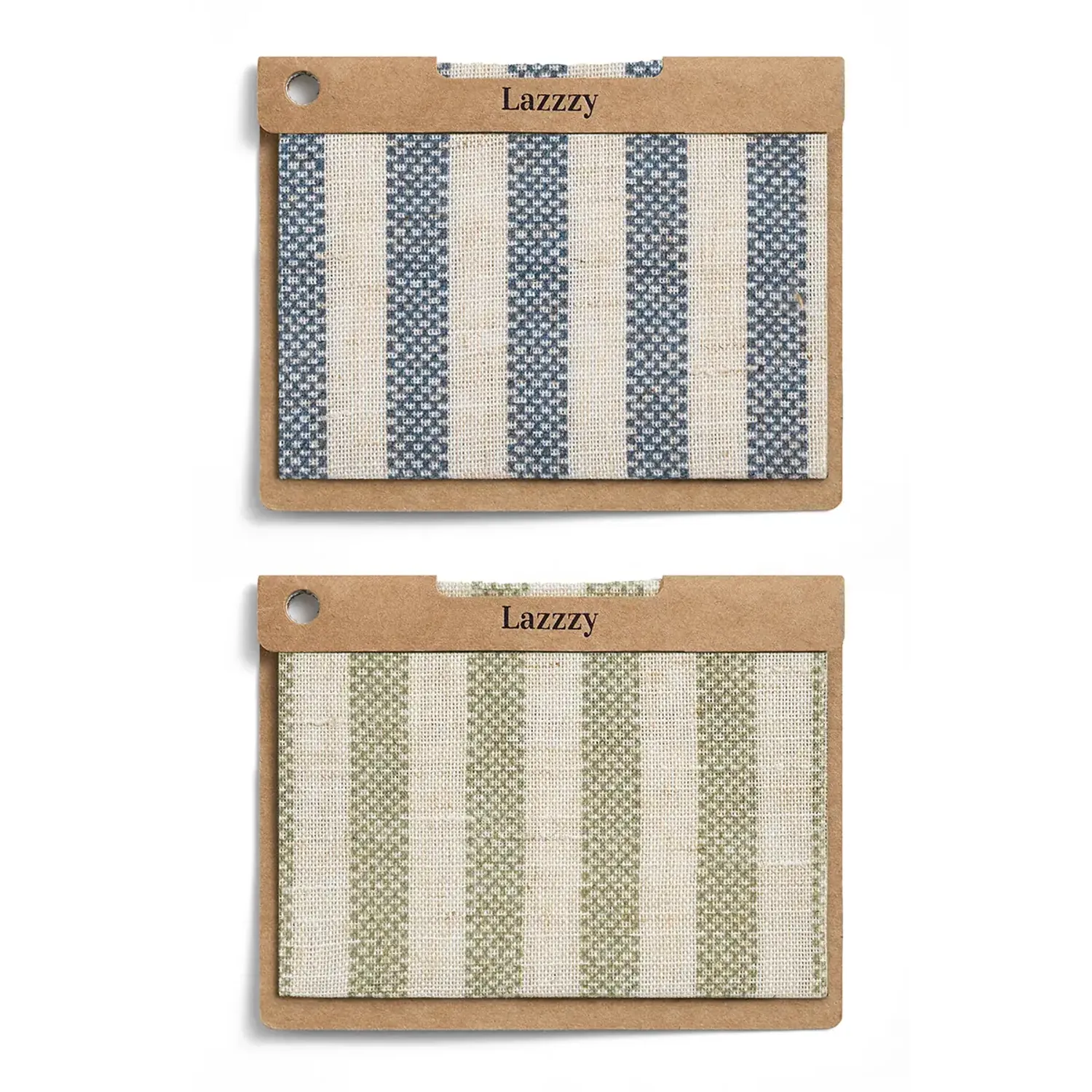 Boxter Stripe Linen Swatch - Curtain Samples | Lazzzy Deco
