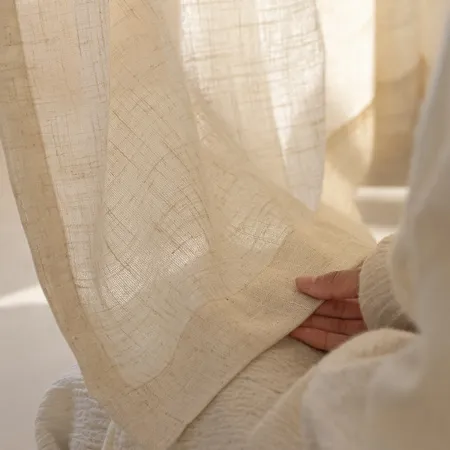the details of Brezza Thick Linen Curtains