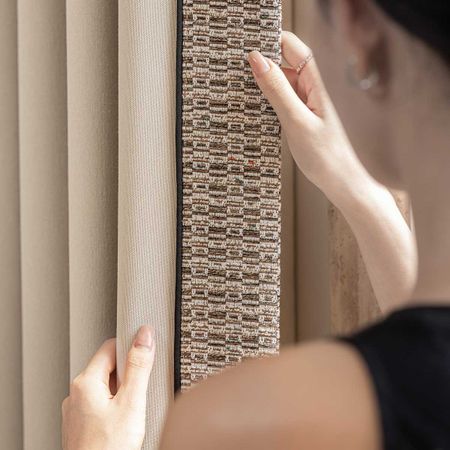 the details of Siesta Linen-Cotton BlackoutCurtains