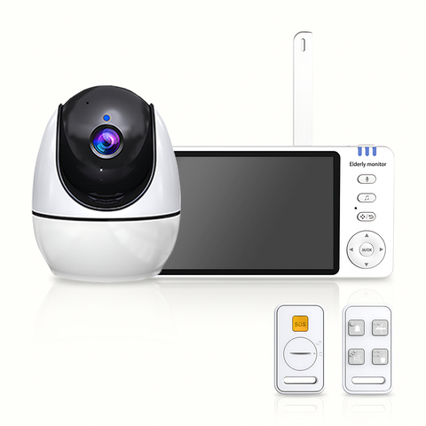 ABM520 Elderly Monitoring System with SOS Remote Control & Non-WiFi Video Monitor