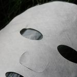 Luxury facial mask material close-up