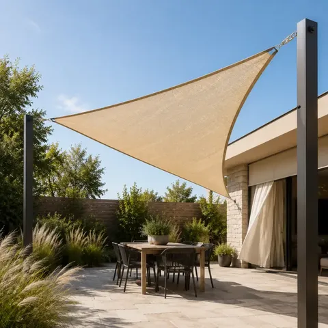 Breathable HDPE Triangle Shade Sail