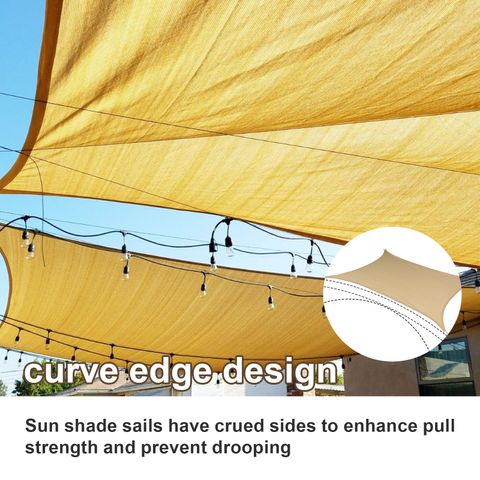 HDPE Rectangle Breathable Shade Sail