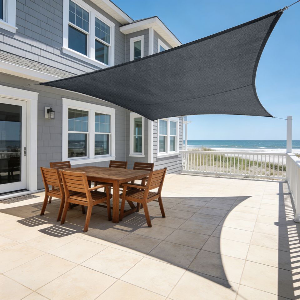 Custom PES Triangle/Rectangle/Quadrilateral Water-proof Shade Sail