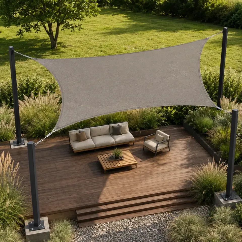 Custom Breathable HDPE Shade Sail – Triangle, Rectangle & Quadrilateral