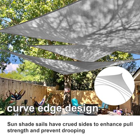Custom HDPE Triangle/Rectangle/Quadrilateral Breathable Shade Sail