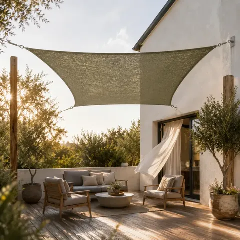 Breathable HDPE Rectangle Shade Sail