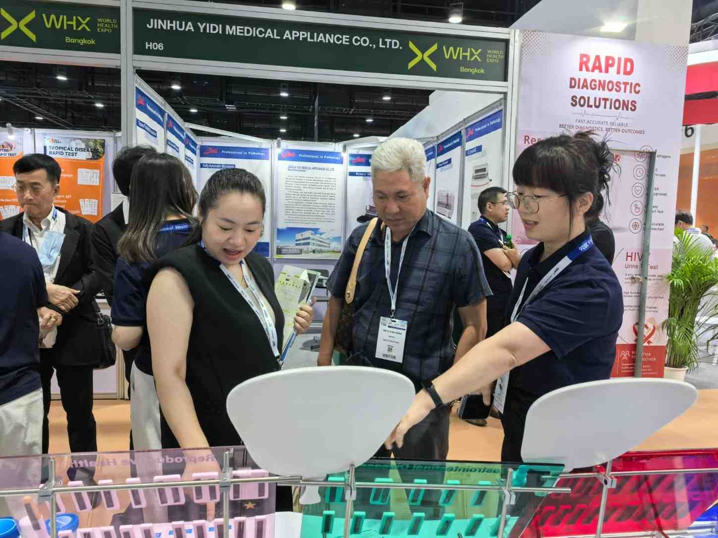 Medotex team introducing rapid diagnostic tests at World Health Expo 2026