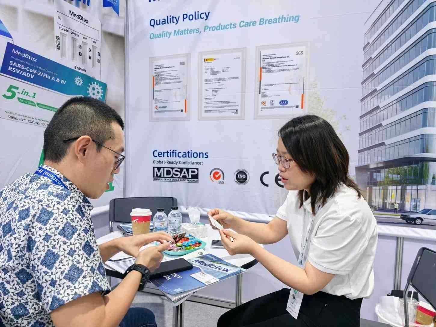 Medotex product demonstration at World Health Expo 2026