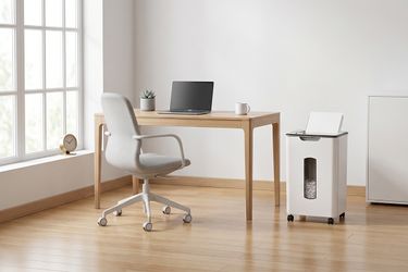 Small Home Shredder Placement Ideas for Minimalist Desks
