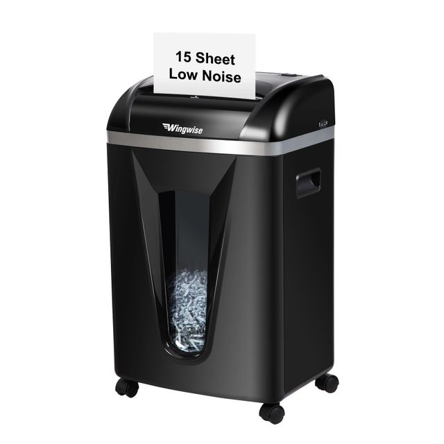 Wingwise Heavy Duty High-Security High-Feed Office Shredder S3515