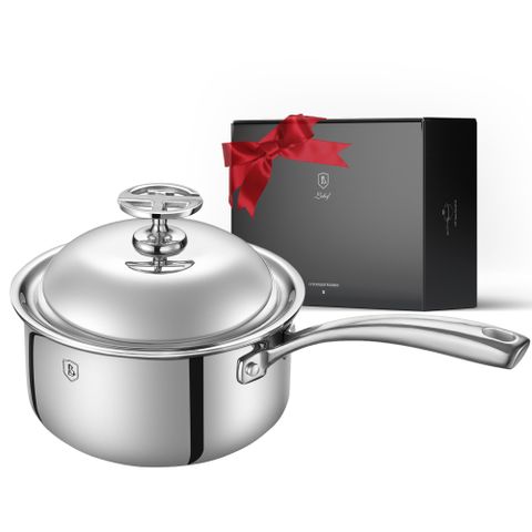 3-Quart 5-Ply Stainless Steel Saucepan with Lid