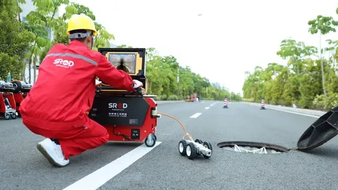 SROD S100 Pipeline Inspection Robot System for Sewer, Drainage and Underground Pipe Inspection