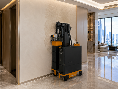 DF033 Wandbearbeitungsroboter – 4-in-1-Lösung für autonomes Verputzen, Spachteln, Schleifen und Streichen im Wohnungsbau
