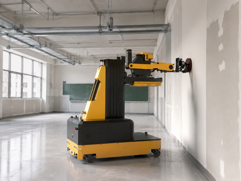 DF062 – 6-Meter-Wandbearbeitungsroboter | 4-in-1-Oberflächenbehandlungssystem in Gewerbequalität für Großbauprojekte
