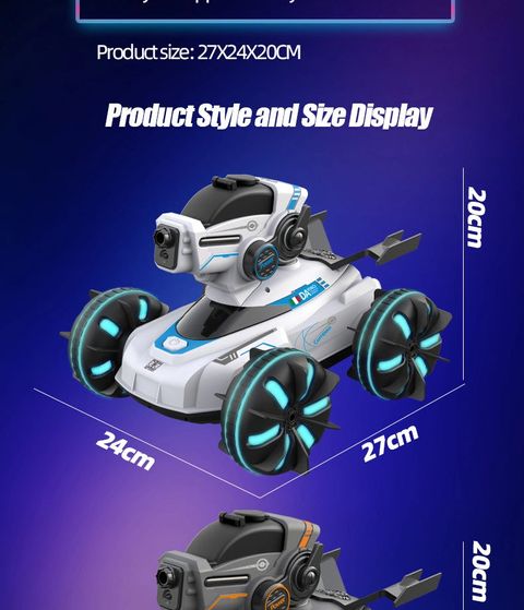 Y51 Kids Amphibious RC Toy Car, Water Bomb Drift 4WD Off-Road Racing Car