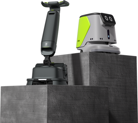 PUDU SH1 Smart Upright Scrubber Dryer for Retail Stores Hotels Offices and Healthcare Floor Cleaning
