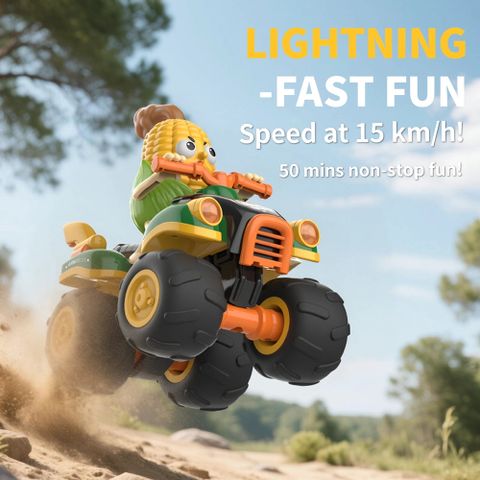 Y06 Mais-RC-Auto, realistisches Gemüse-Offroad-Spielzeugauto mit coolen LED-Lichtern für Jungen
