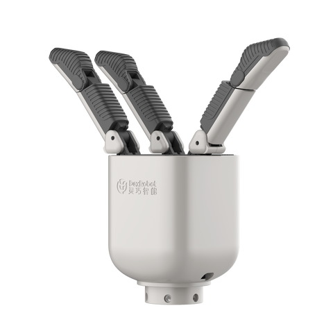 DexHand021 S — 8-DoF Three-Finger Dexterous Hand | 0.6 kg | 200K Cycles | Open-Source