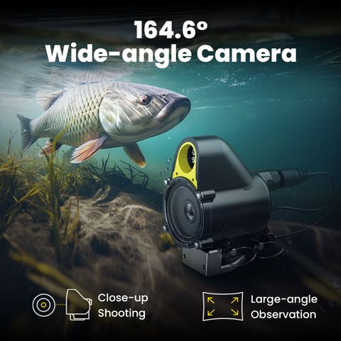 Caméra de pêche sous-marine à intelligence artificielle CanFish CF1 - Détecteur de poissons HD 1080p, compatible avec une application de contrôle