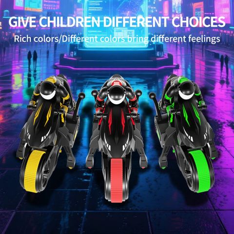 Y09 Stunt-Motorrad-RC-Auto, 360°-Drehung, Hochgeschwindigkeits-Drift-Rennwagen, Spielzeugauto-Modell für Jungen