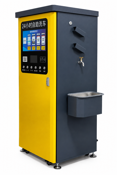 Smart Self-Service Car Wash Machine with High-Pressure Wash, Foam & Vacuum
