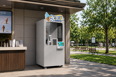 Automated Ice Cream Vending Robot — 24/7 Unmanned Self-Service Kiosk