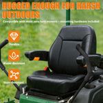 Water-resistant zero turn mower seat with durable waterproof upholstery