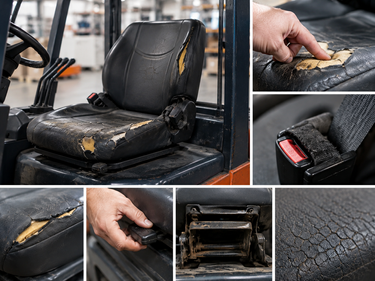 Forklift seat replacement
