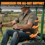 Ergonomic zero turn mower seat designed for all-day comfort and support
