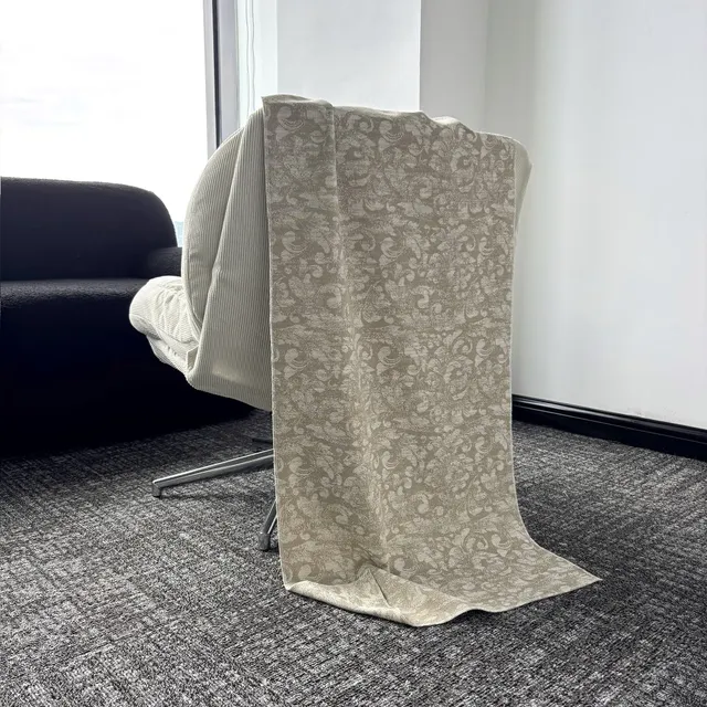Elegant Tonal Pattern Linen Curtain-Sample Kit