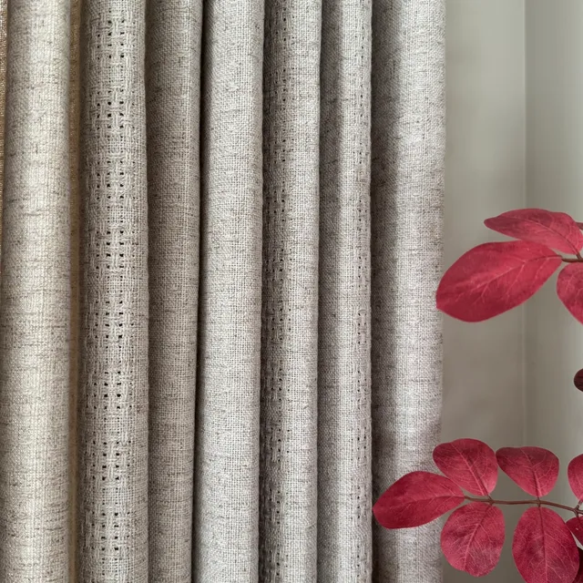 Artisan Woven Texture Linen Curtain