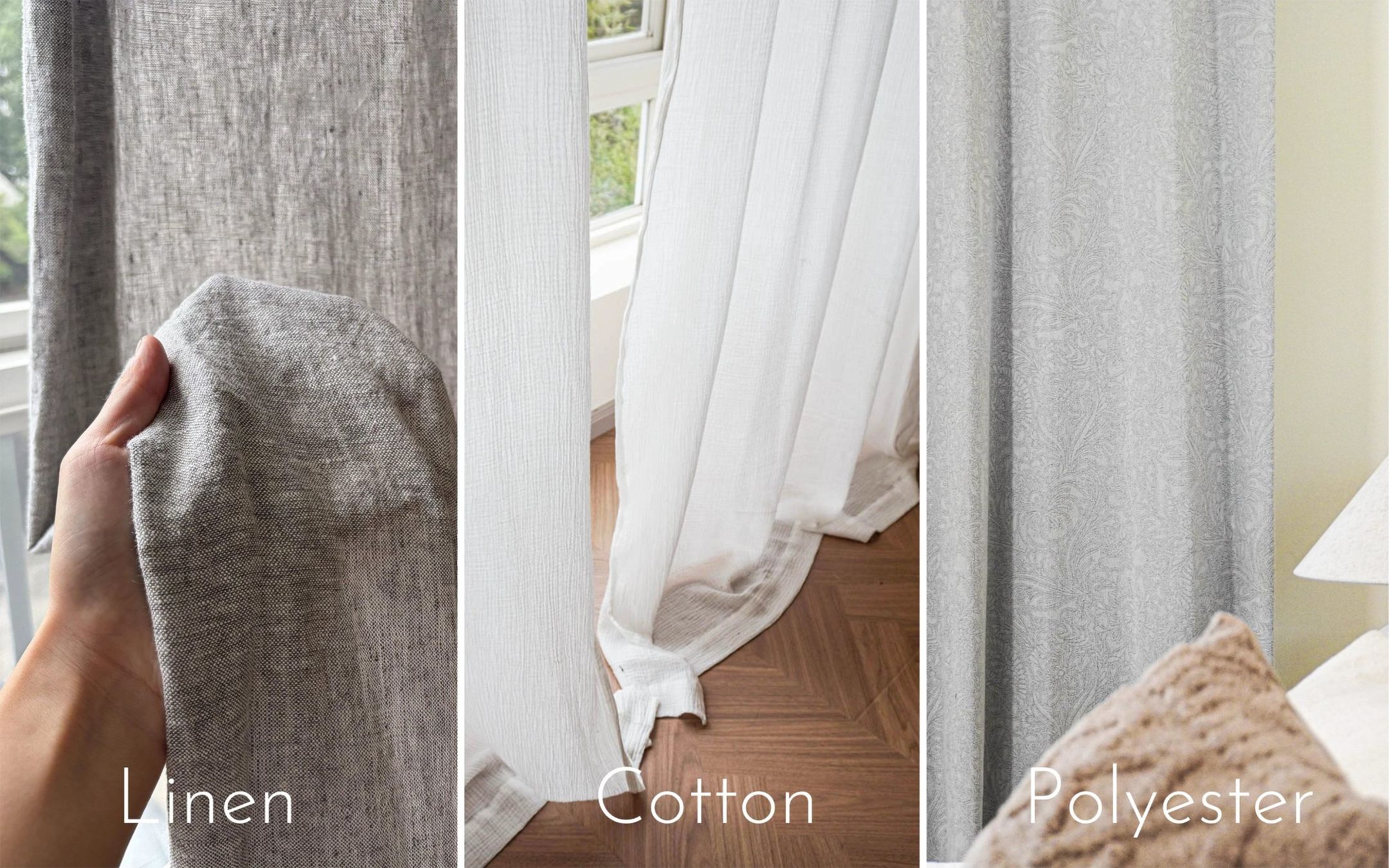 Linen vs Cotton vs Polyester: Which Curtain Fabric Is Right for You?