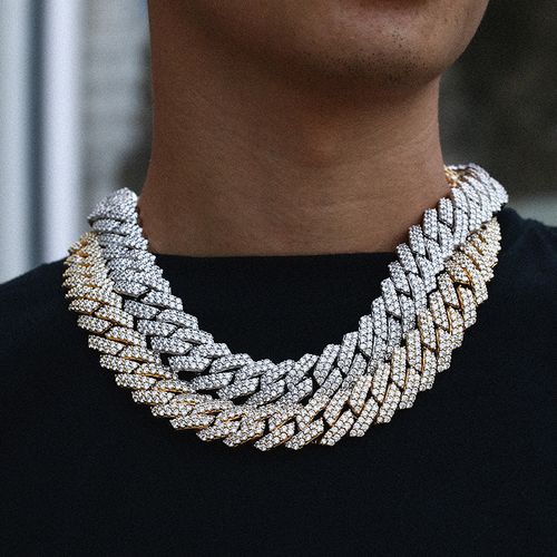 20mm Iced Out Cuban Miami Link Chain for Men Women