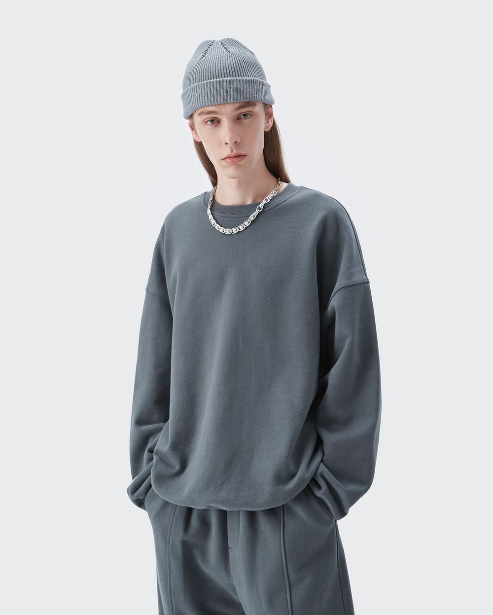 Normale Unisex-Pullover-Hoodies aus Baumwolle