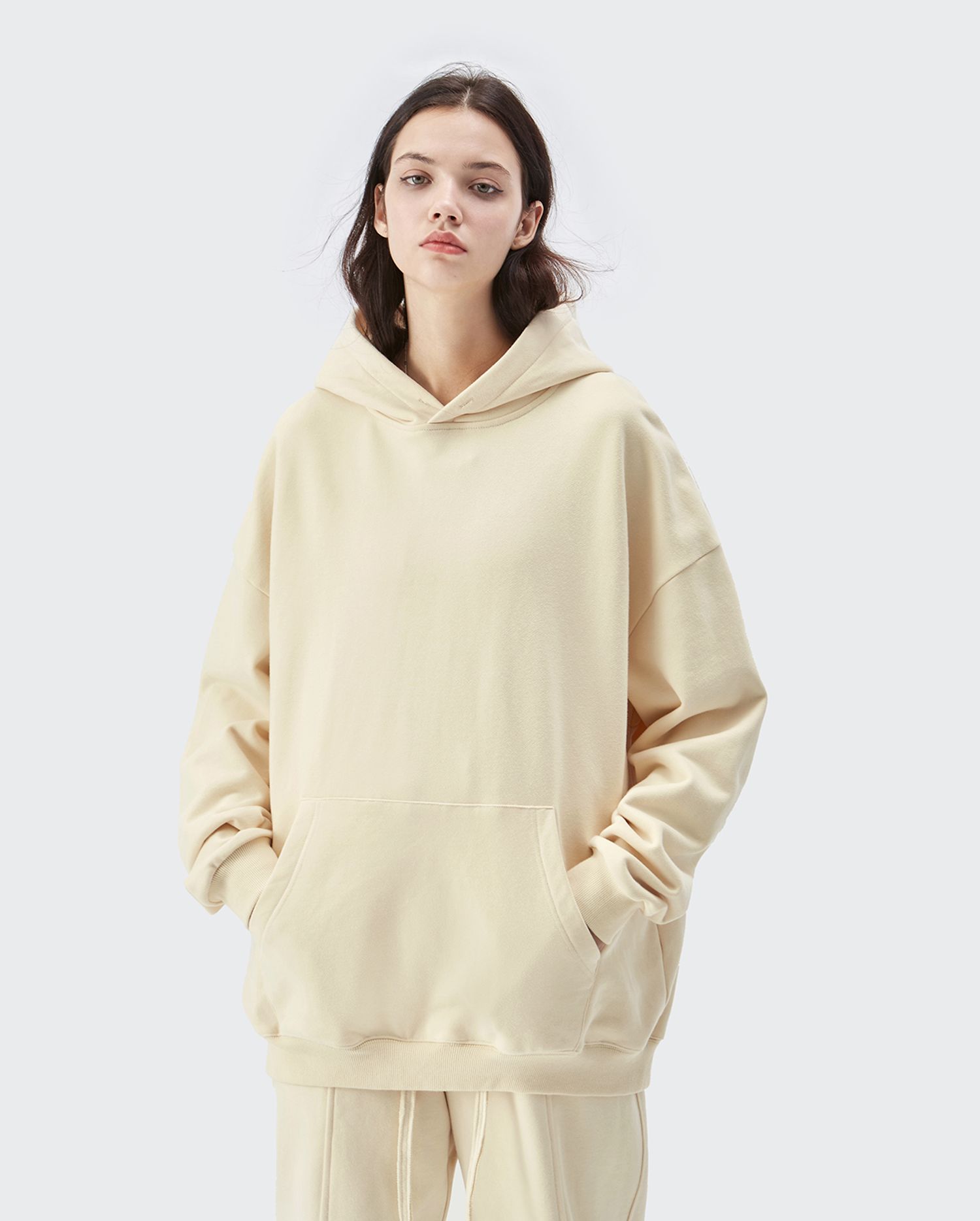 Classic Unisex Cotton Solid Loose Hoodies