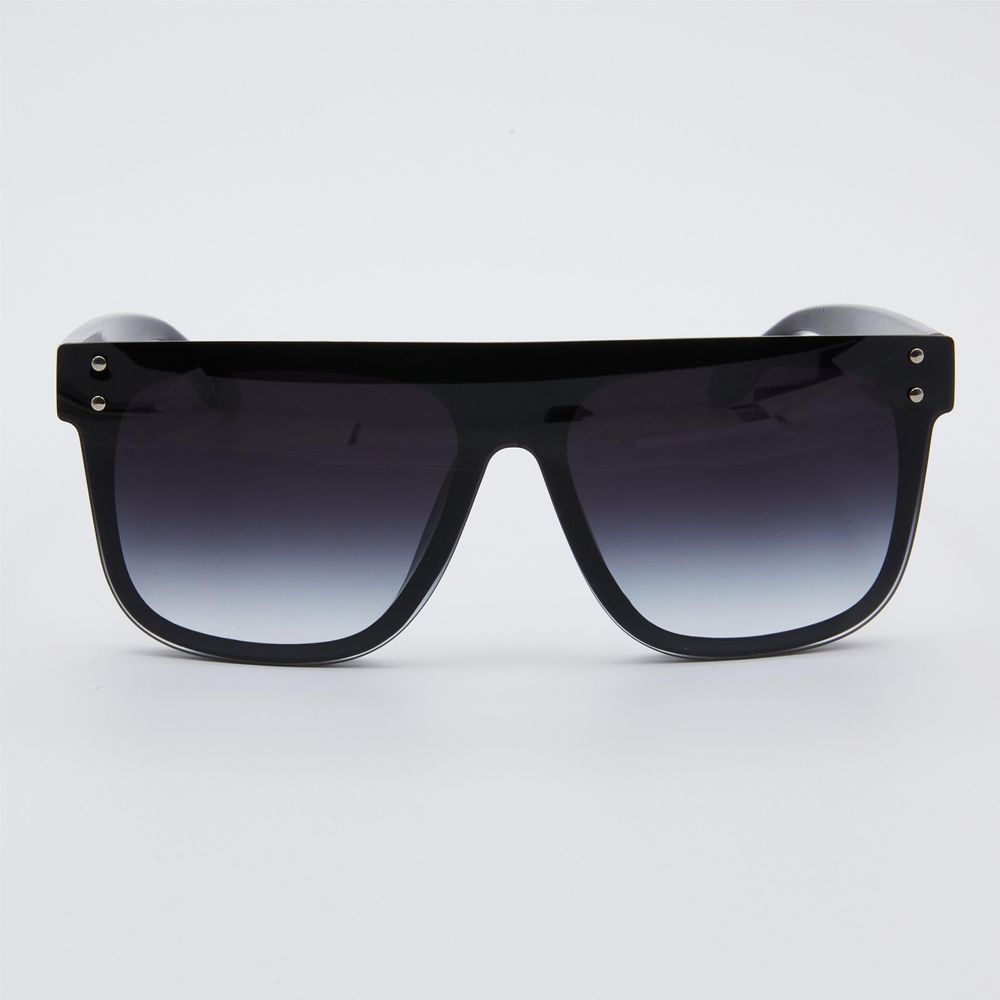 Flat Top Shield Style Polarized Sunglasses for Men Women